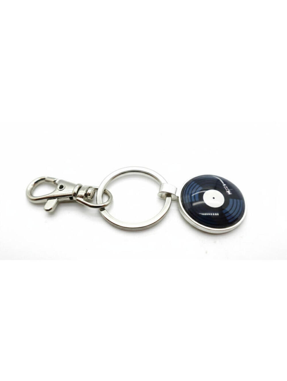 Retro Vinyl Record Pendant Keychain Music Lover Bag Charm Key Ring Gift New
